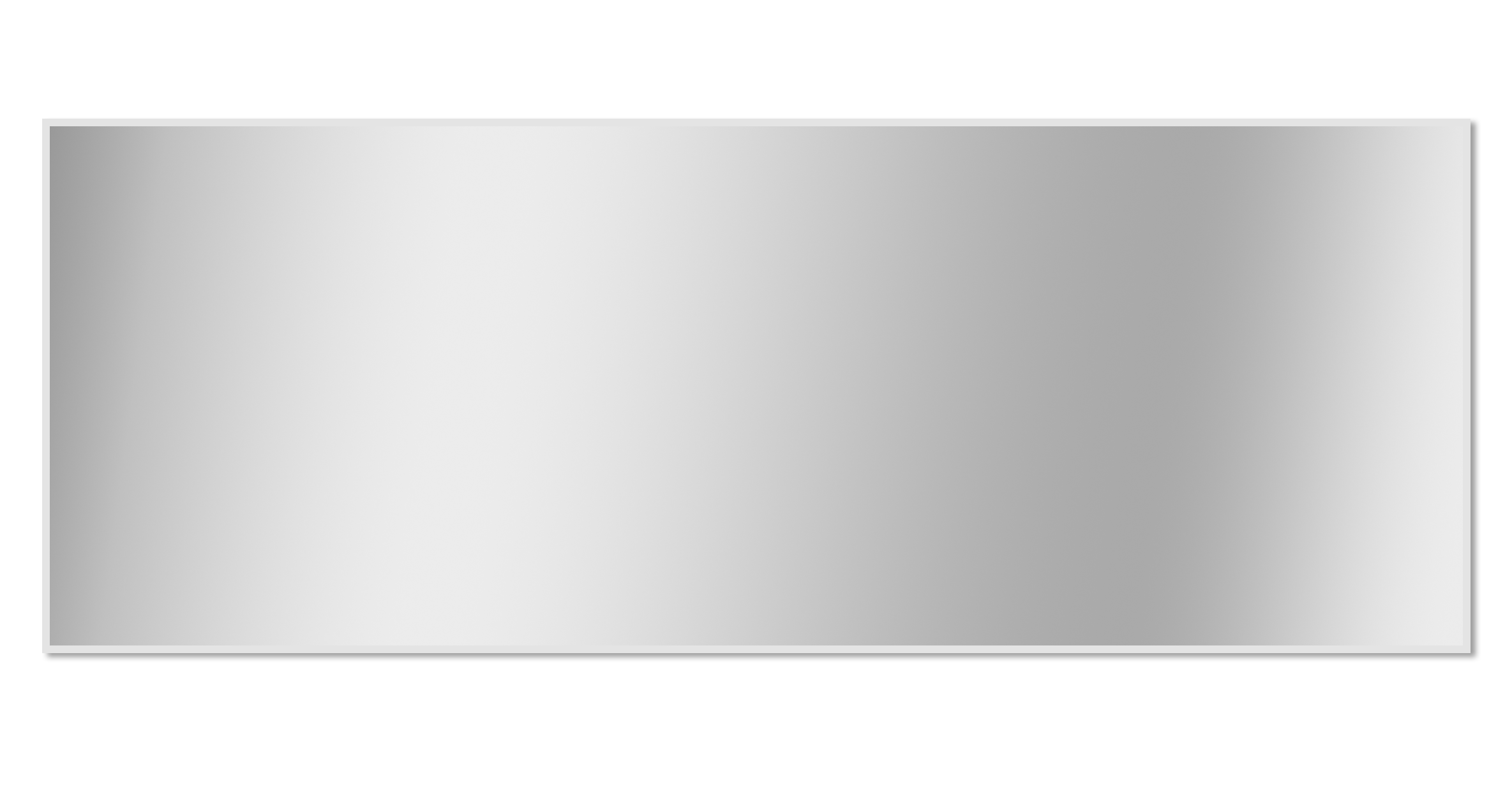 Miroir bord biseauté 5mm 120x45cm